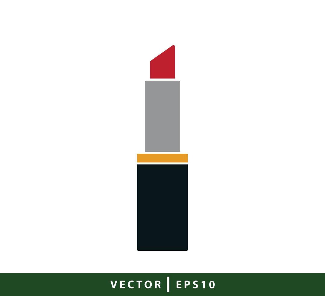 Lippenstift-Symbol flache Artillustration vektor