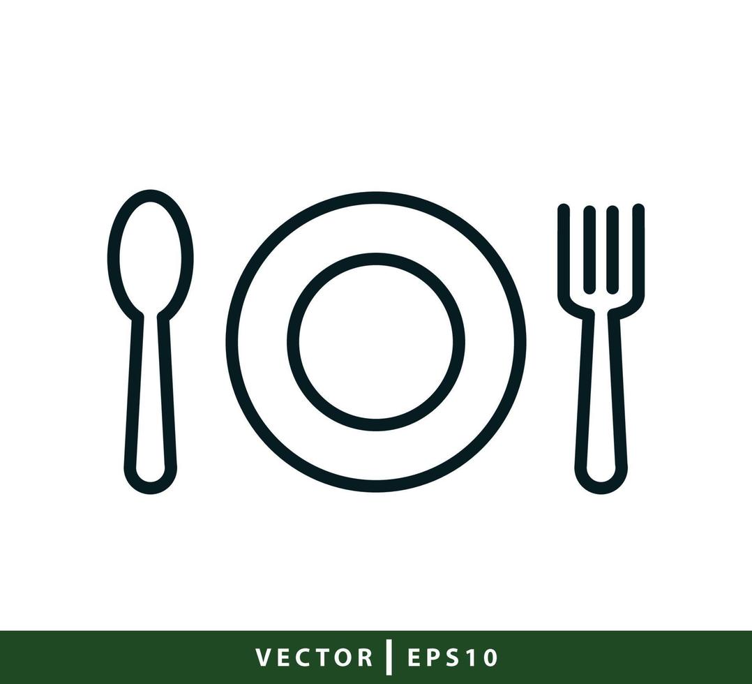 Restaurant-Symbol-Vektor-Logo-Design-Vorlage vektor