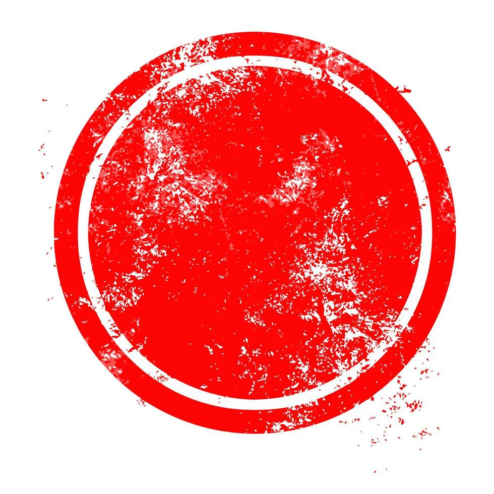 röd smutsig tom stämpel isolerad på vit bakgrund vektorillustration vektor