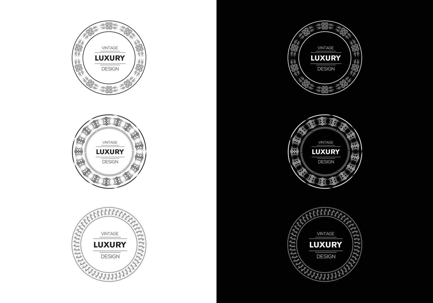 dekoration och ornament element blommig prydnad vektor