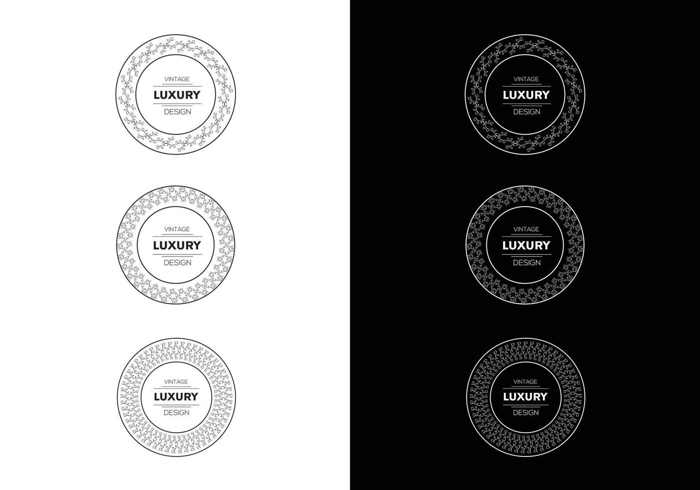 dekoration och ornament element blommig prydnad vektor