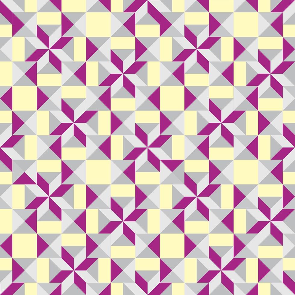 abstrakt geometrisk kakel mosaik seamless mönster. elegant monokrom prydnad av geometriska former vektor