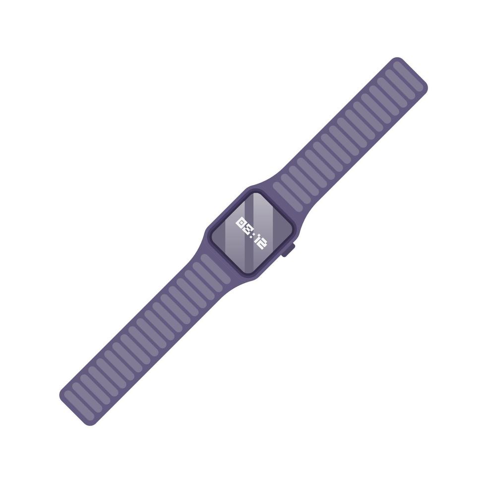 flache illustration der smartwatch. sauberes Icon-Design-Element auf isoliertem weißem Hintergrund vektor