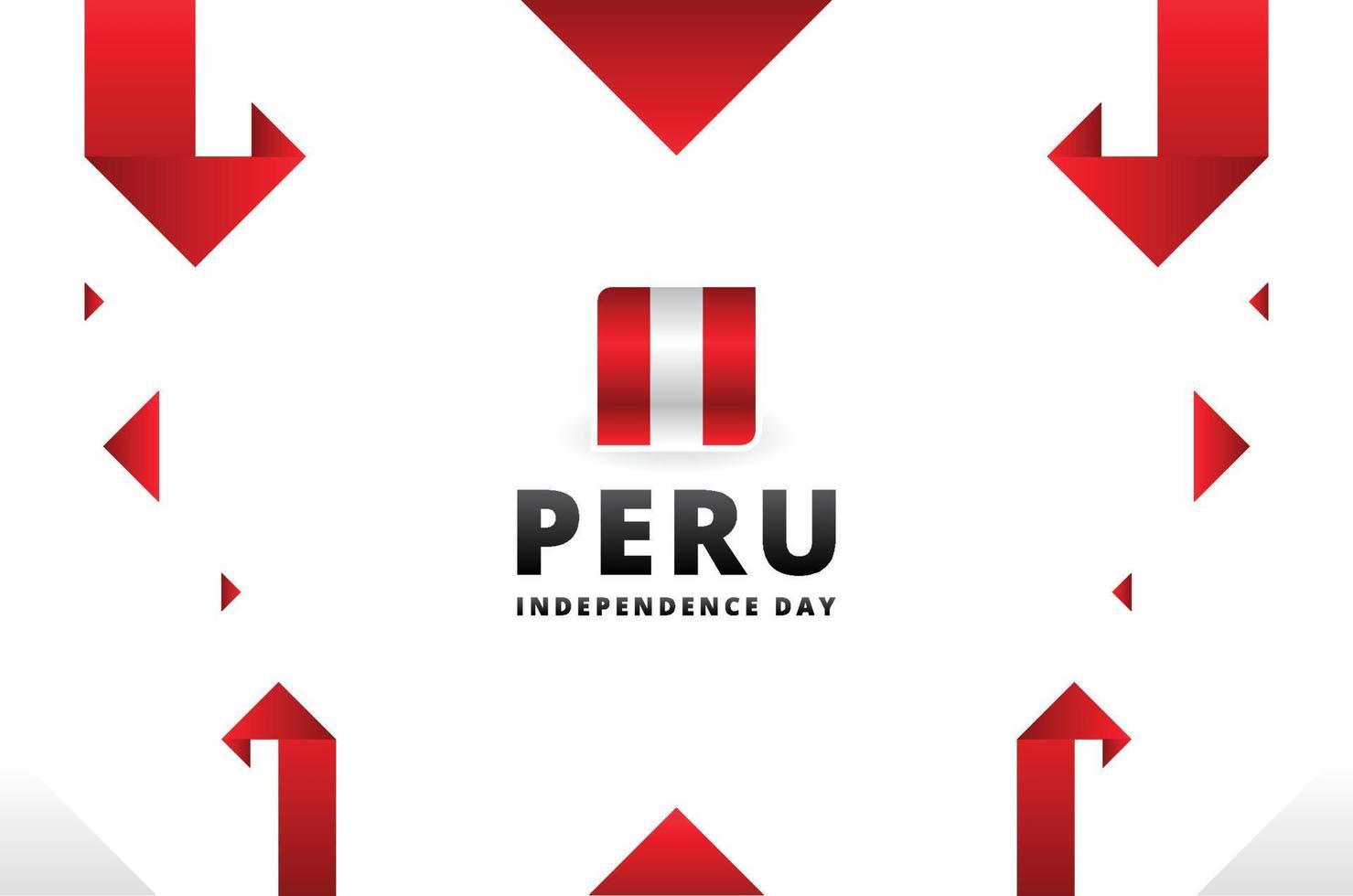 peru unabhängigkeitstag designhintergrund für internationalen moment vektor