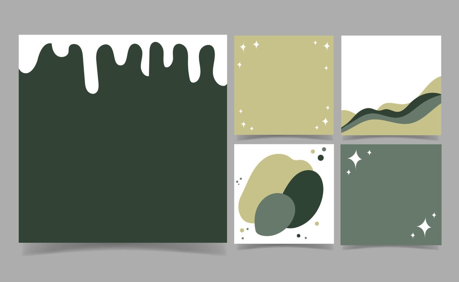grüne Memo-Notizen-Vorlage für das Design von Schrott-Buchungskarten. abstrakter Hintergrund. Tapeten-Geschenkpapier. vektor