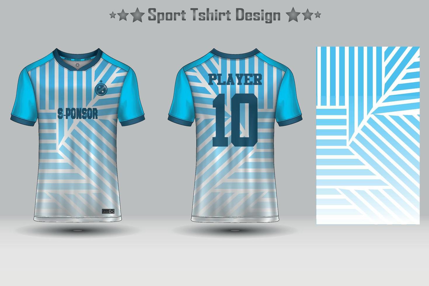 abstraktes Fußballtrikot mit geometrischem Muster Mockup-Vorlage Sport-T-Shirt-Design vektor