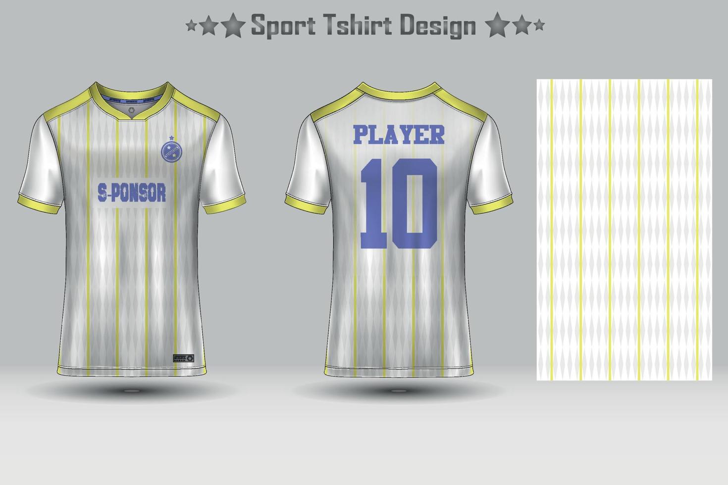 abstrakt fotbollströja geometriska mönster mockup mall sport t-shirt design vektor