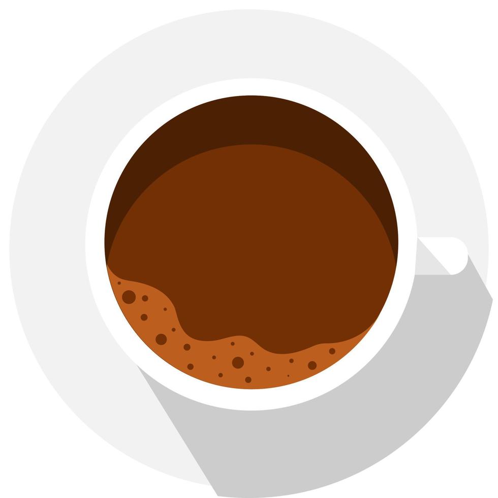 kaffeetasse mit schaumkaffeezeitillustration vektor