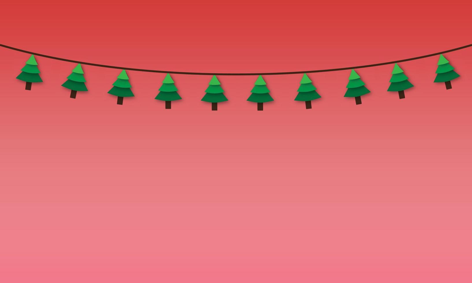 hängande jul ikoner. tomt kort med dekorationer och copyspace. vektor