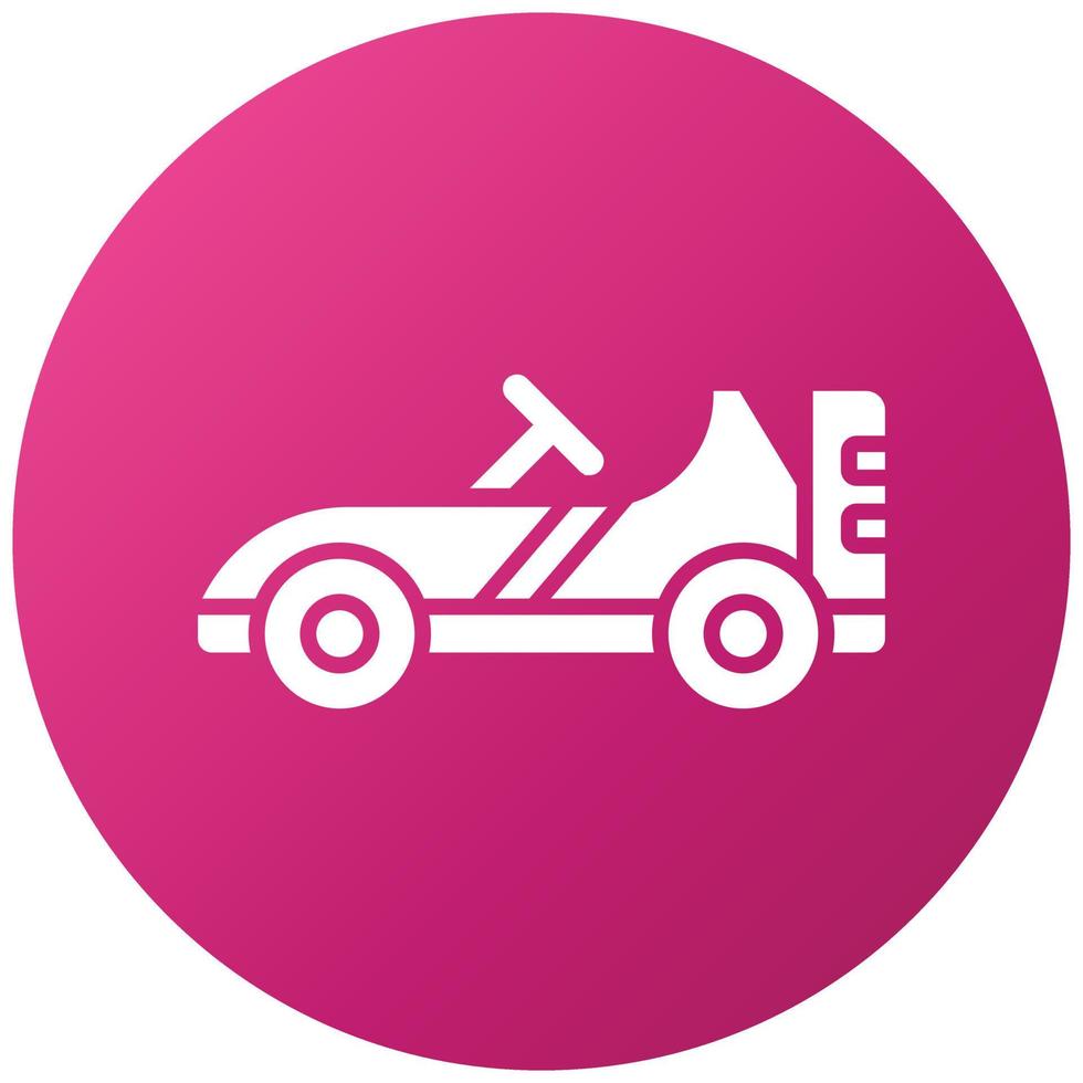 Go-Kart-Icon-Stil vektor