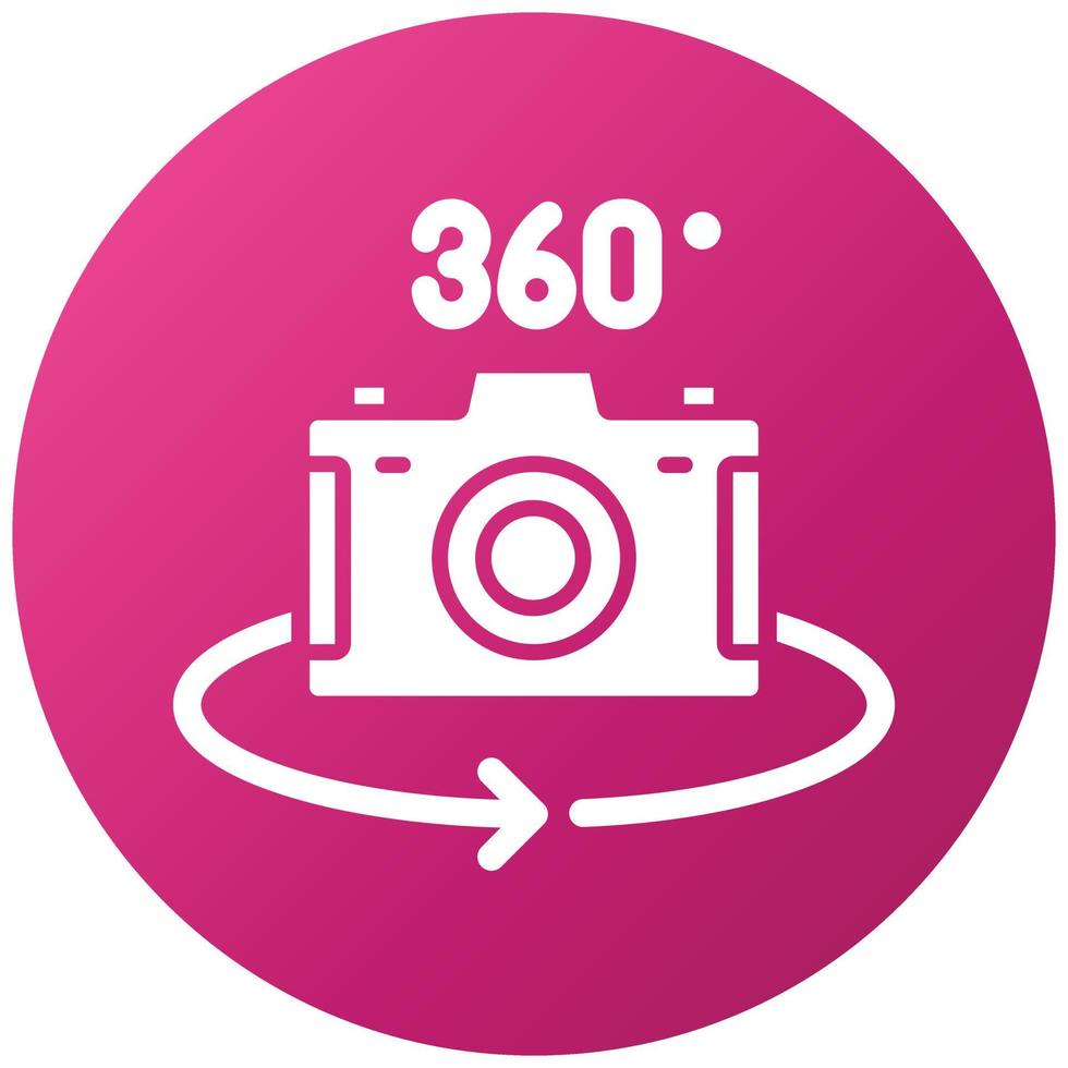 360-Kamera-Icon-Stil vektor
