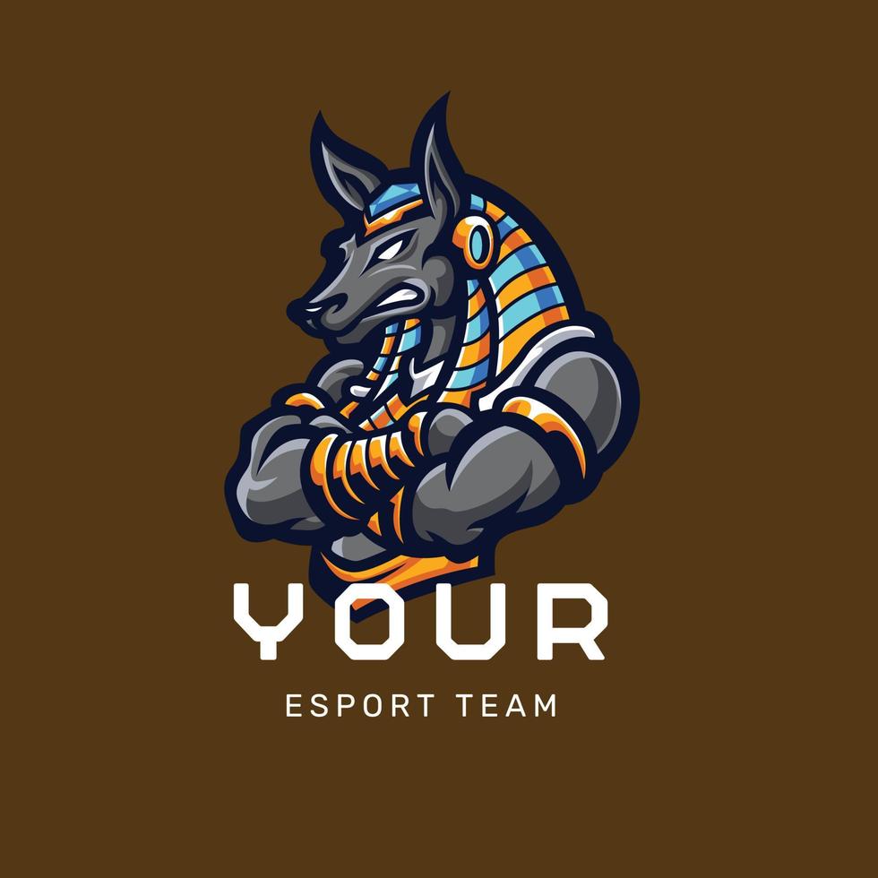 gul elegant esport team gaming logo.eps vektor