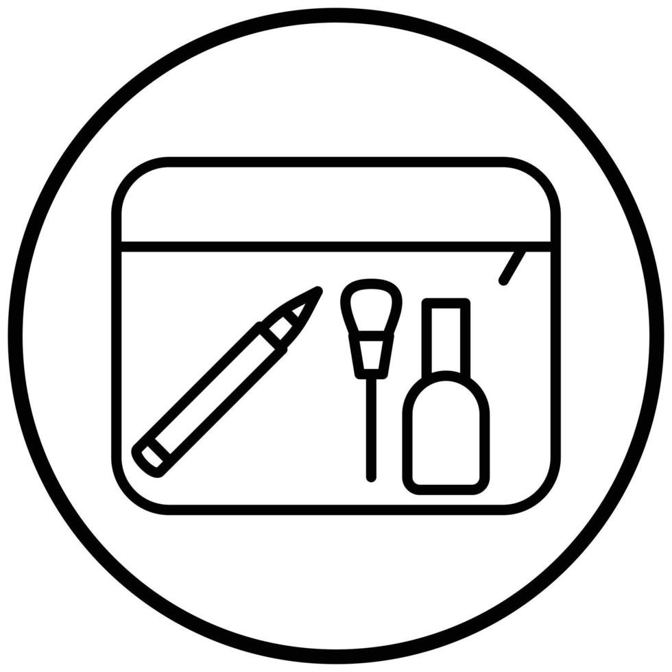 Make-up-Container-Icon-Stil vektor