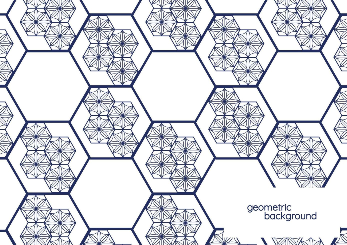 dunkelblaues geometrisches Hintergrundvektordesign vektor