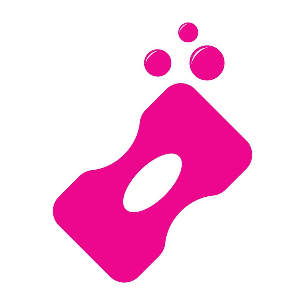 eps10 rosa vektor tvål bar solid ikon isolerad på vit bakgrund. hygienfylld symbol i en enkel platt trendig modern stil för din webbdesign, logotyp, piktogram och mobilapplikation
