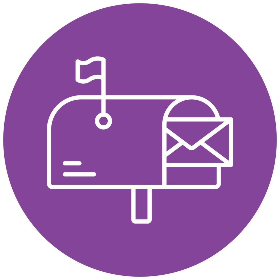 Mailbox-Icon-Stil vektor