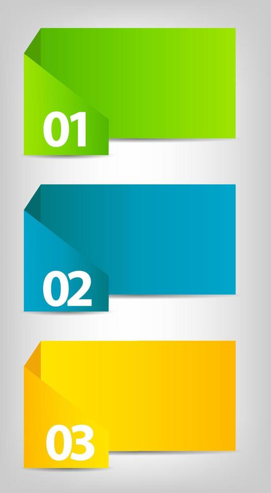 Infografik-Set mit bunten Etiketten vektor