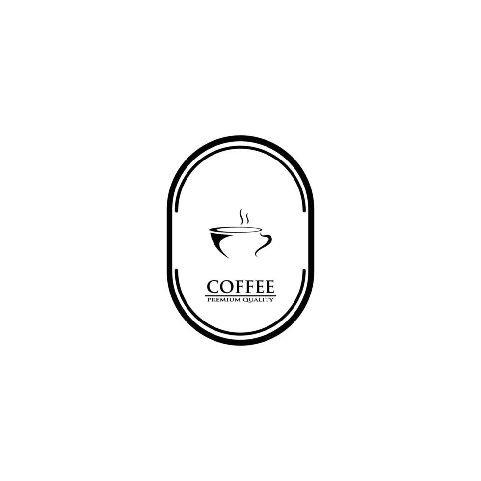 kaféets logotyp. vektor kaféetiketter.