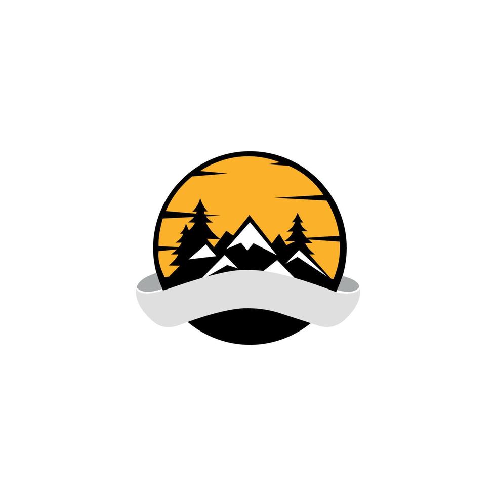 Reise-Logo. Abenteuer-Logo. zum Bedrucken von Grußkarten, Postern und T-Shirts. vektor
