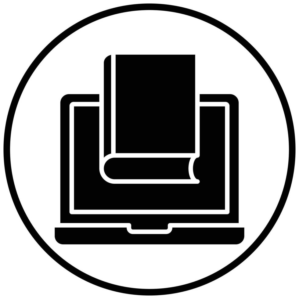 Symbolstil für Online-Bibliothek vektor