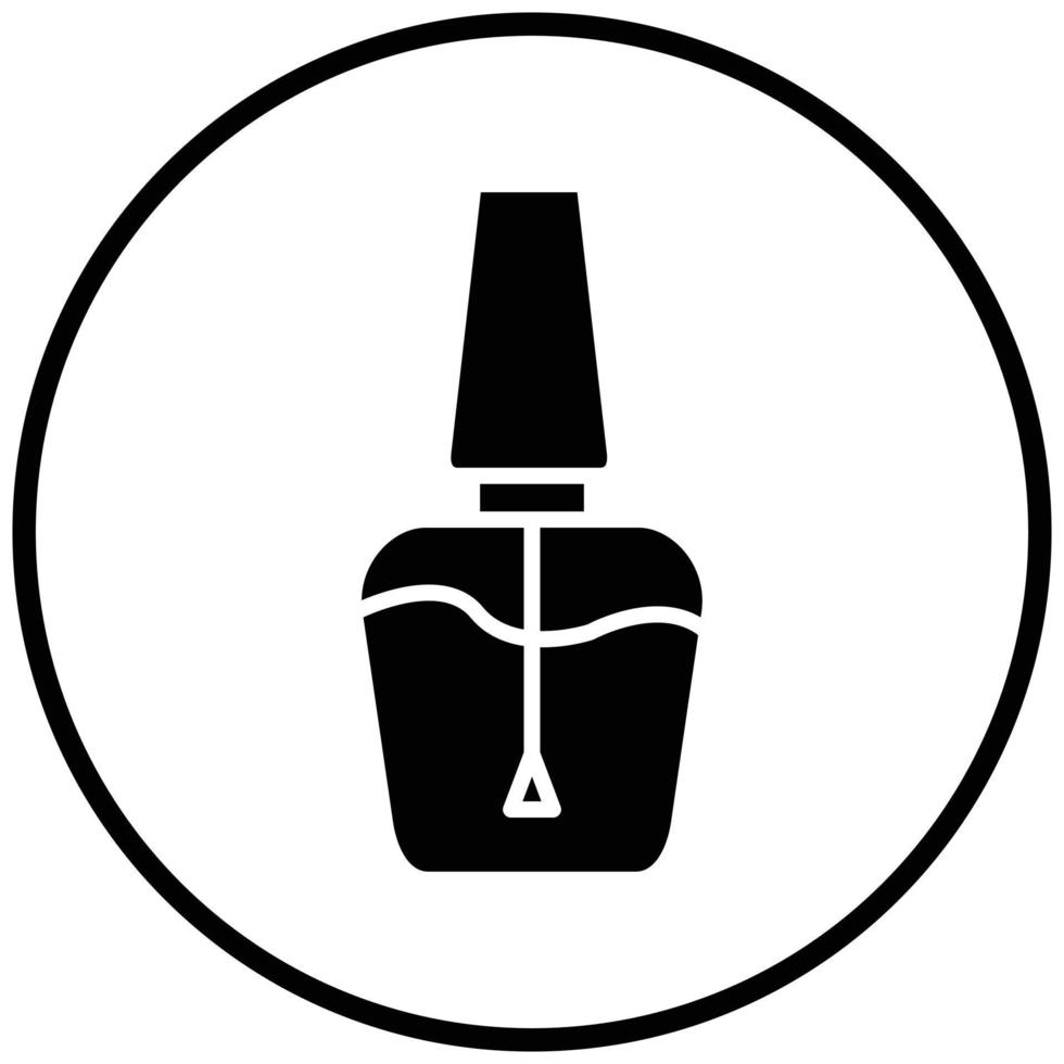 nagellack ikon stil vektor