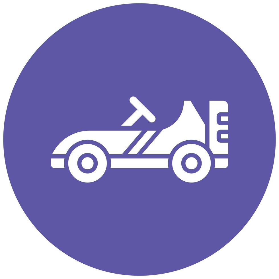 Go-Kart-Icon-Stil vektor