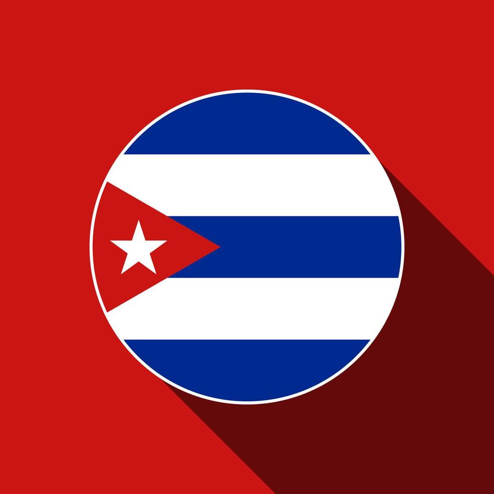 landet Kuba. Kubas flagga. vektor illustration.