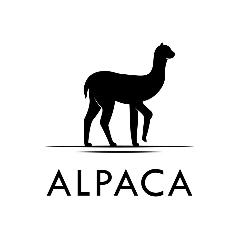 Alpaka-Logo-Vektor vektor