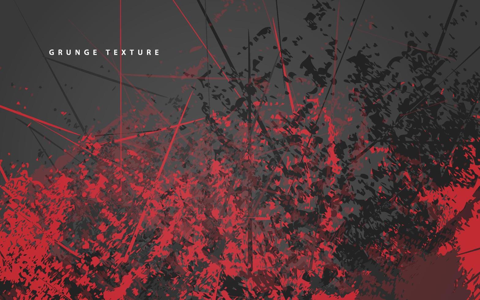 abstrakt grunge textur svart och röd bakgrund vektor