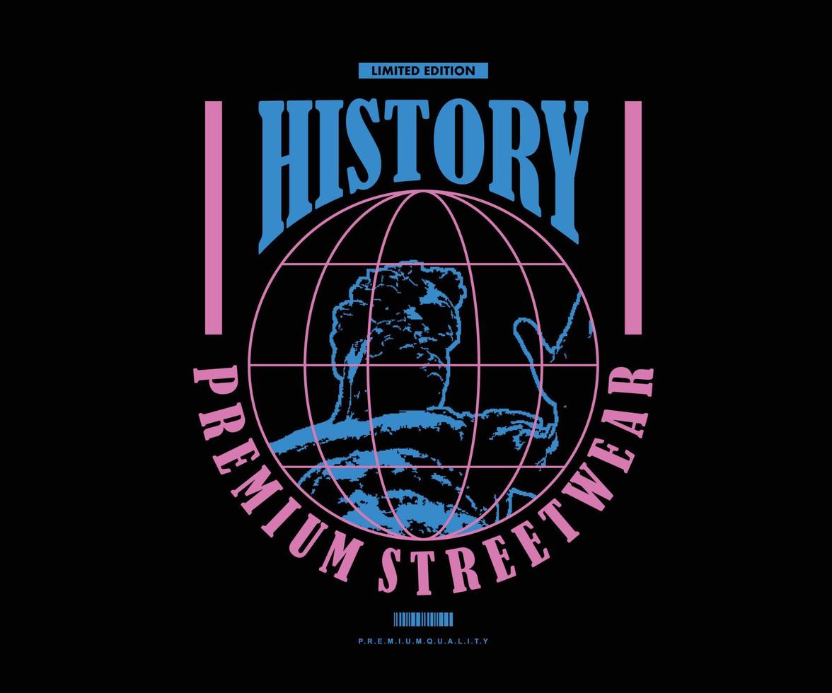 Retro-Poster ästhetisches Grafikdesign für T-Shirt Streetwear und urbanen Stil vektor