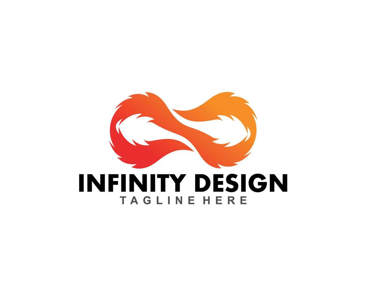 infinity logotyp design vektor