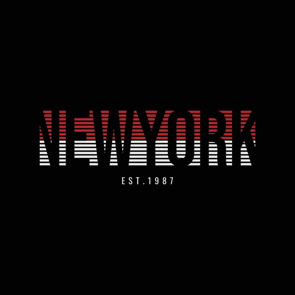 New York Brooklyn T-Shirt und Bekleidungsdesign vektor