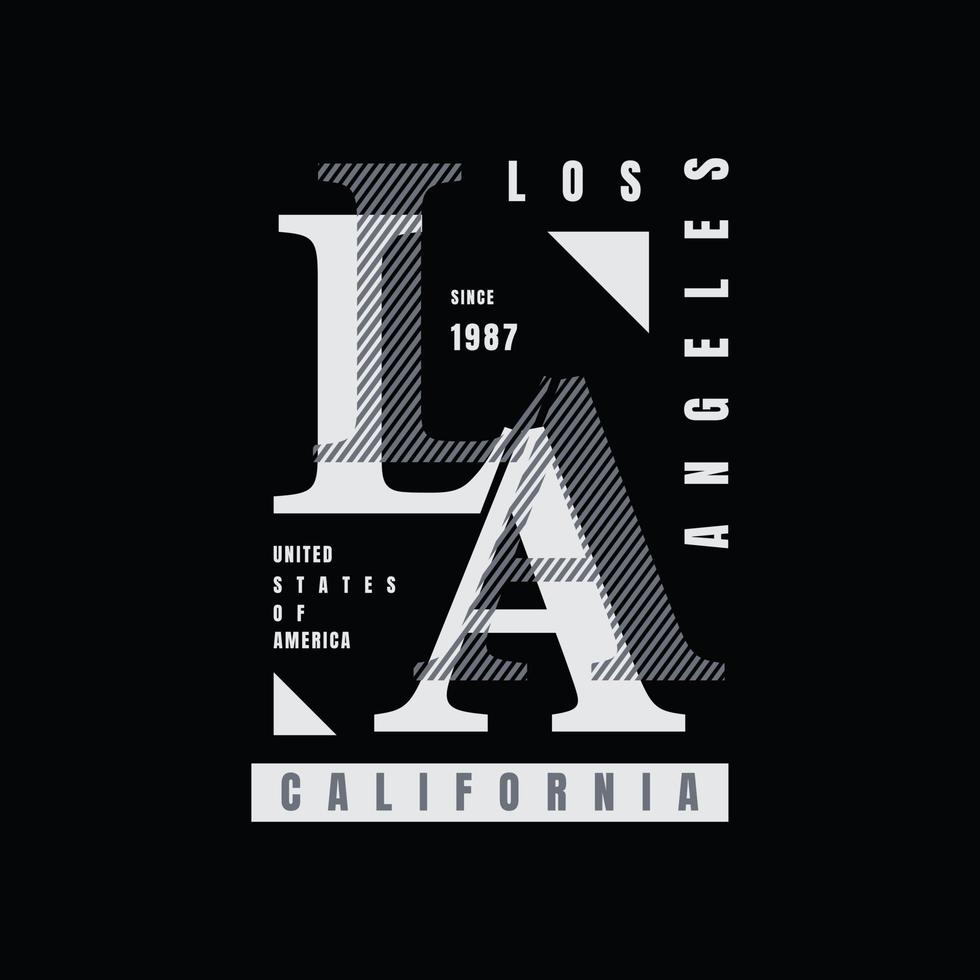 los angeles typografi vektor t-shirt design