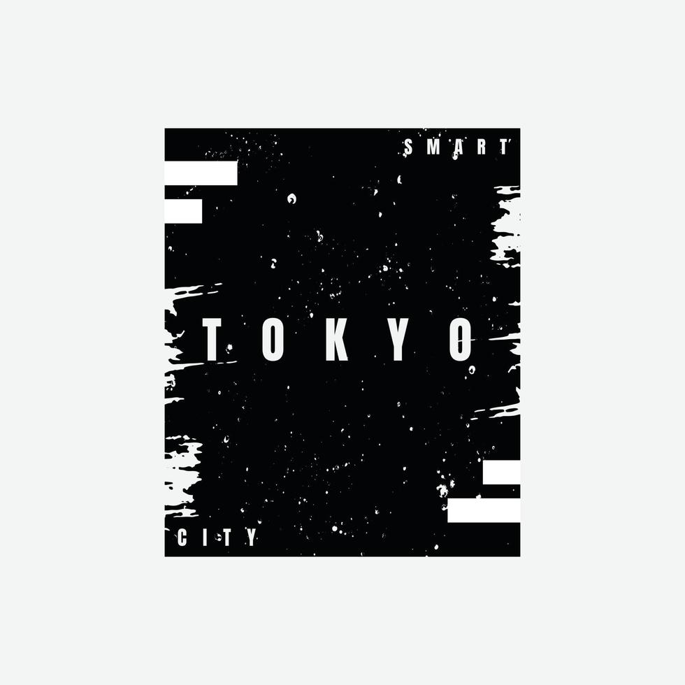 tokyo t-shirt och kläddesign vektor