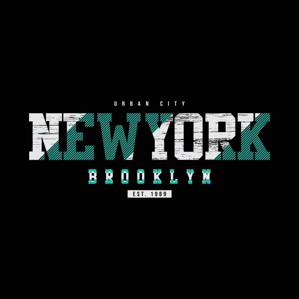 new york city typografi vektor t-shirt design