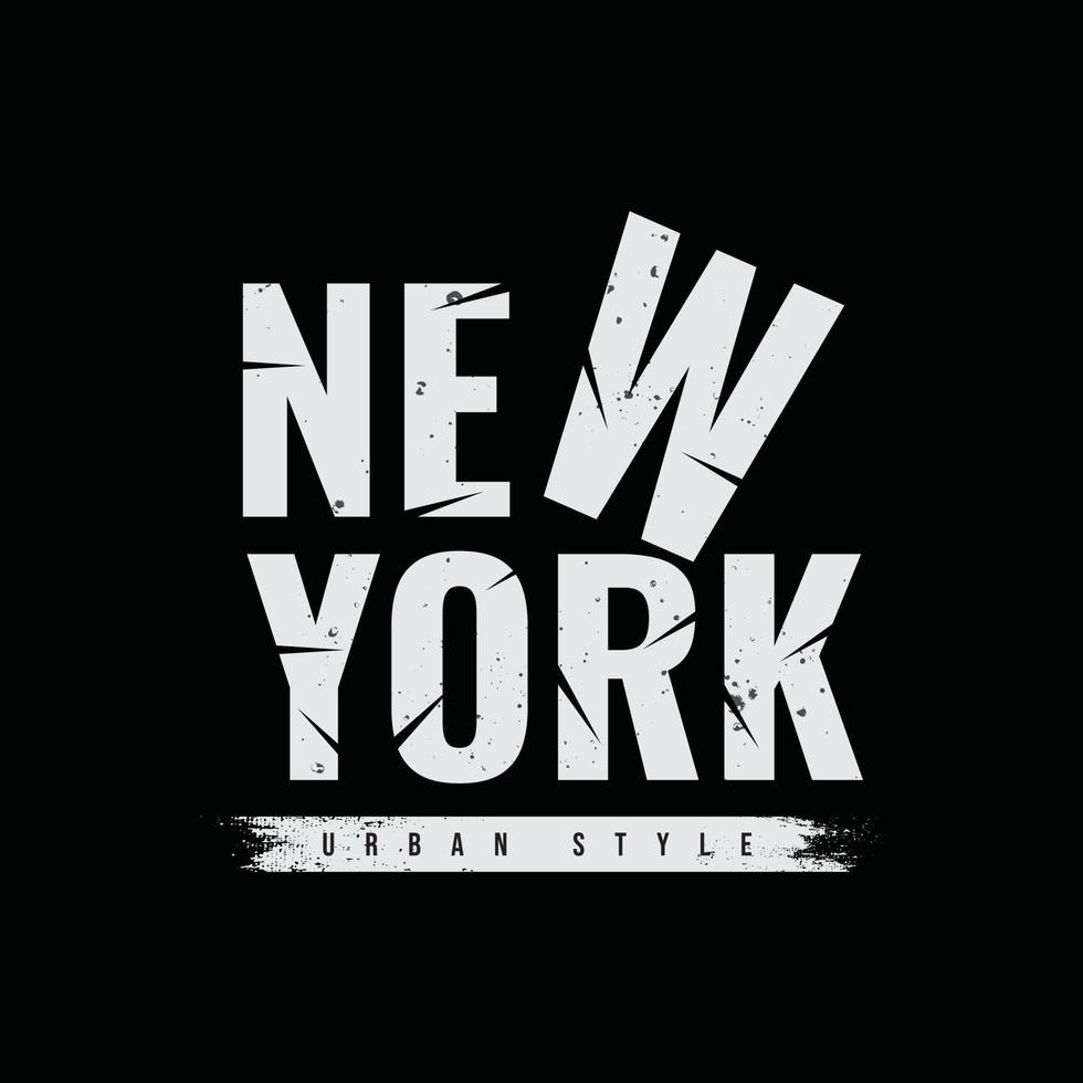 new york brooklyn t-shirt och kläddesign vektor