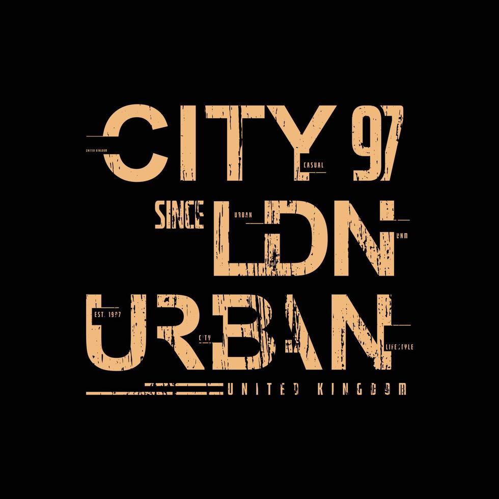 London-Typografie-Vektor-T-Shirt-Design vektor