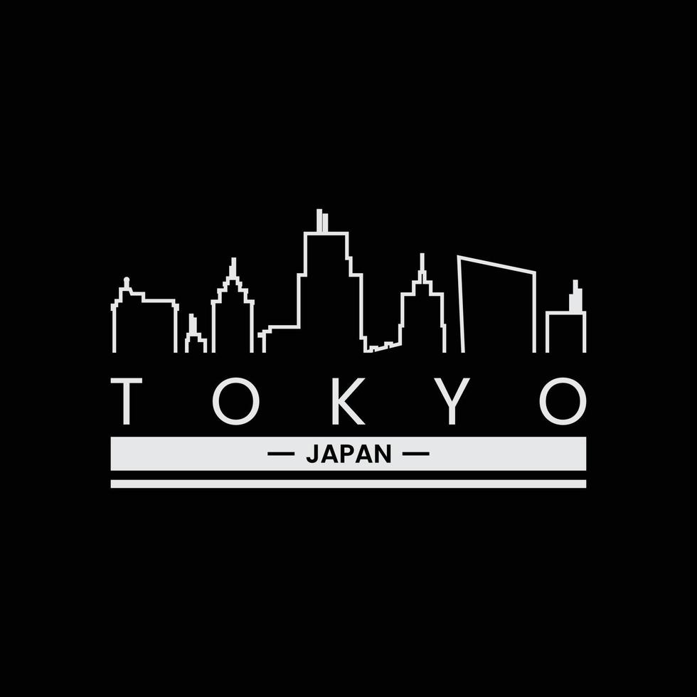 Tokio Grafik-T-Shirt und Bekleidungsdesign vektor