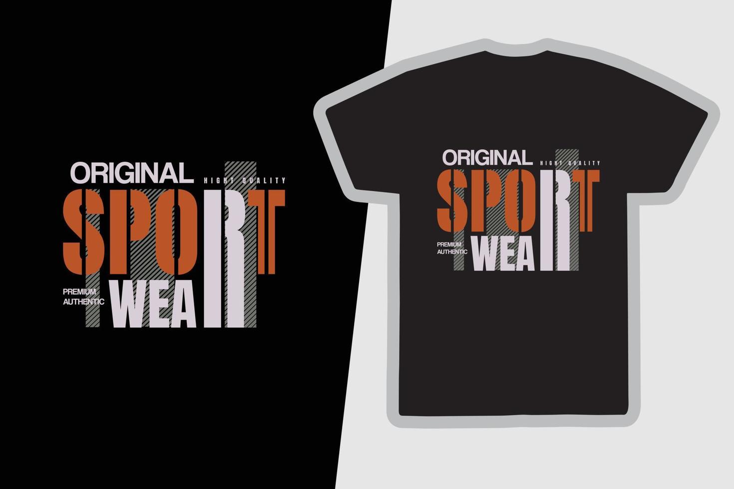 sportbekleidung t-shirt und bekleidungsdesign vektor