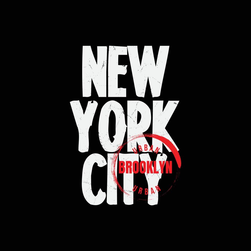 New York Brooklyn T-Shirt und Bekleidungsdesign vektor