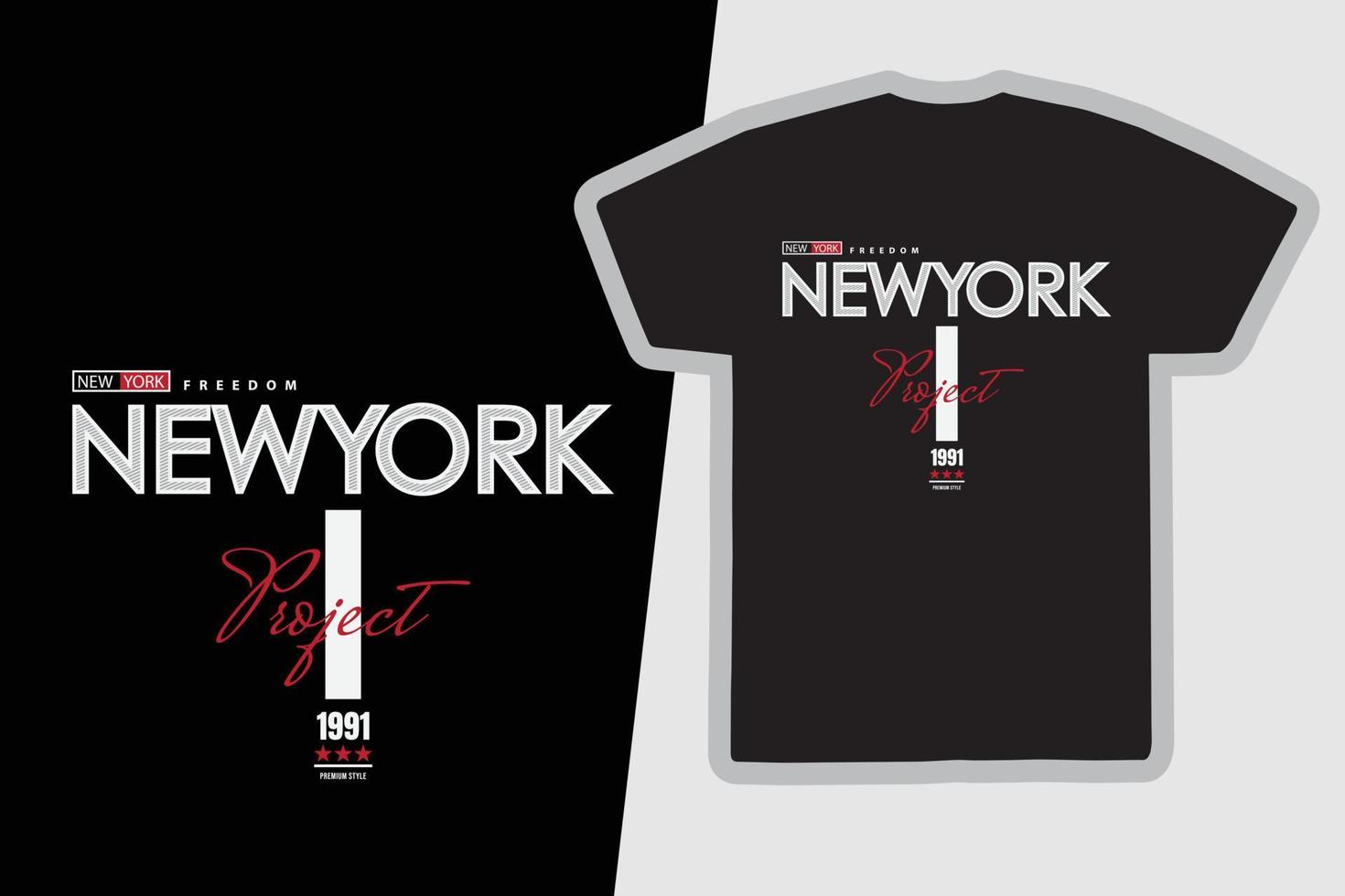 New York Urban T-Shirt und Bekleidungsdesign vektor