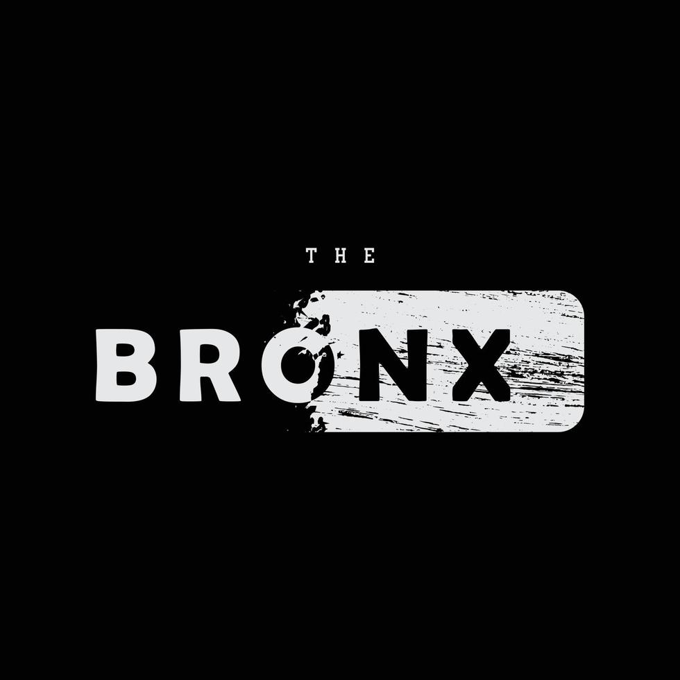 Bronx T-Shirt und Bekleidungsdesign vektor