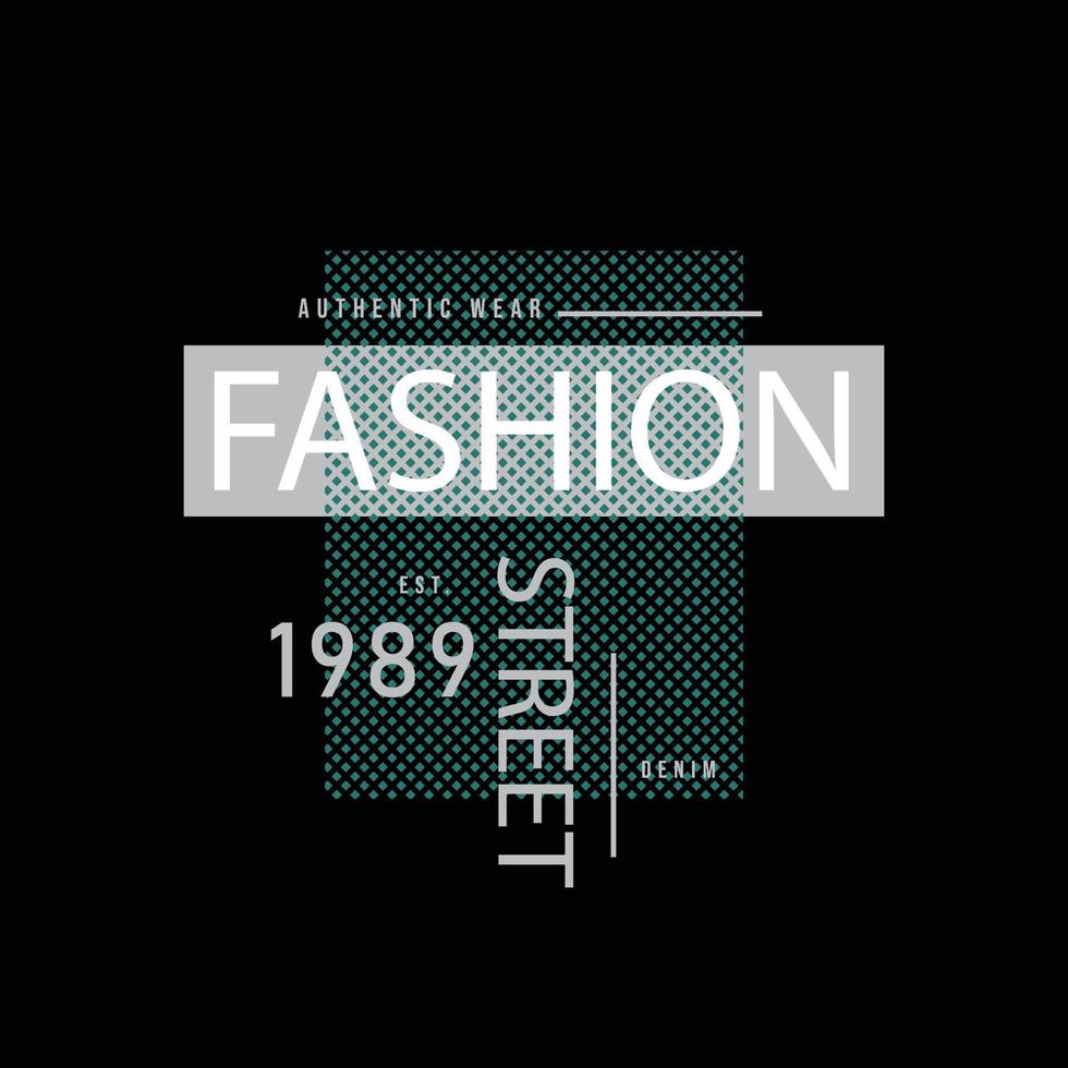 fashion street t-shirt och kläddesign vektor