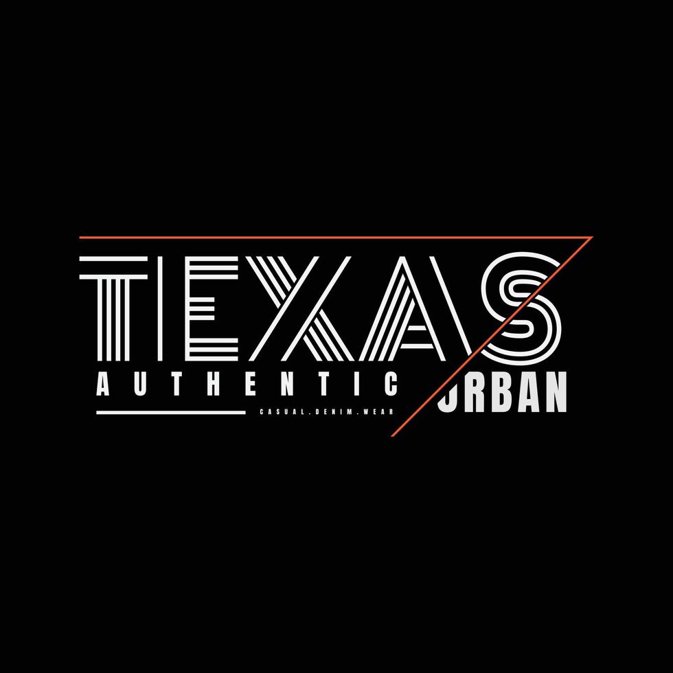 Texas-Typografie-Vektor-T-Shirt-Design vektor