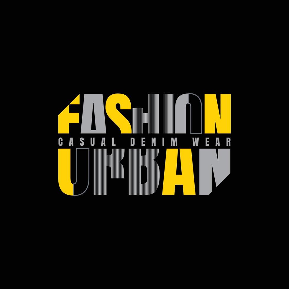 urban mode t-shirt och kläder design vektor