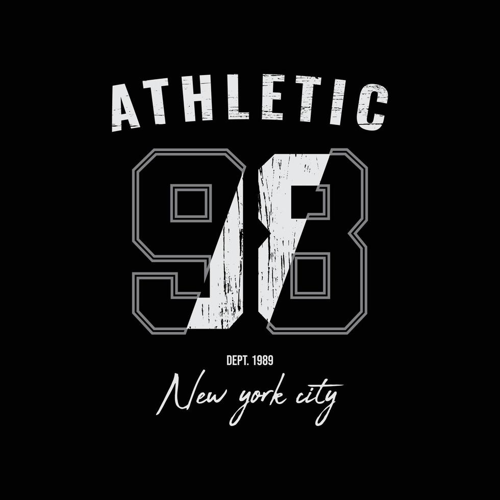 New York City-Typografie-Vektor-T-Shirt-Design vektor