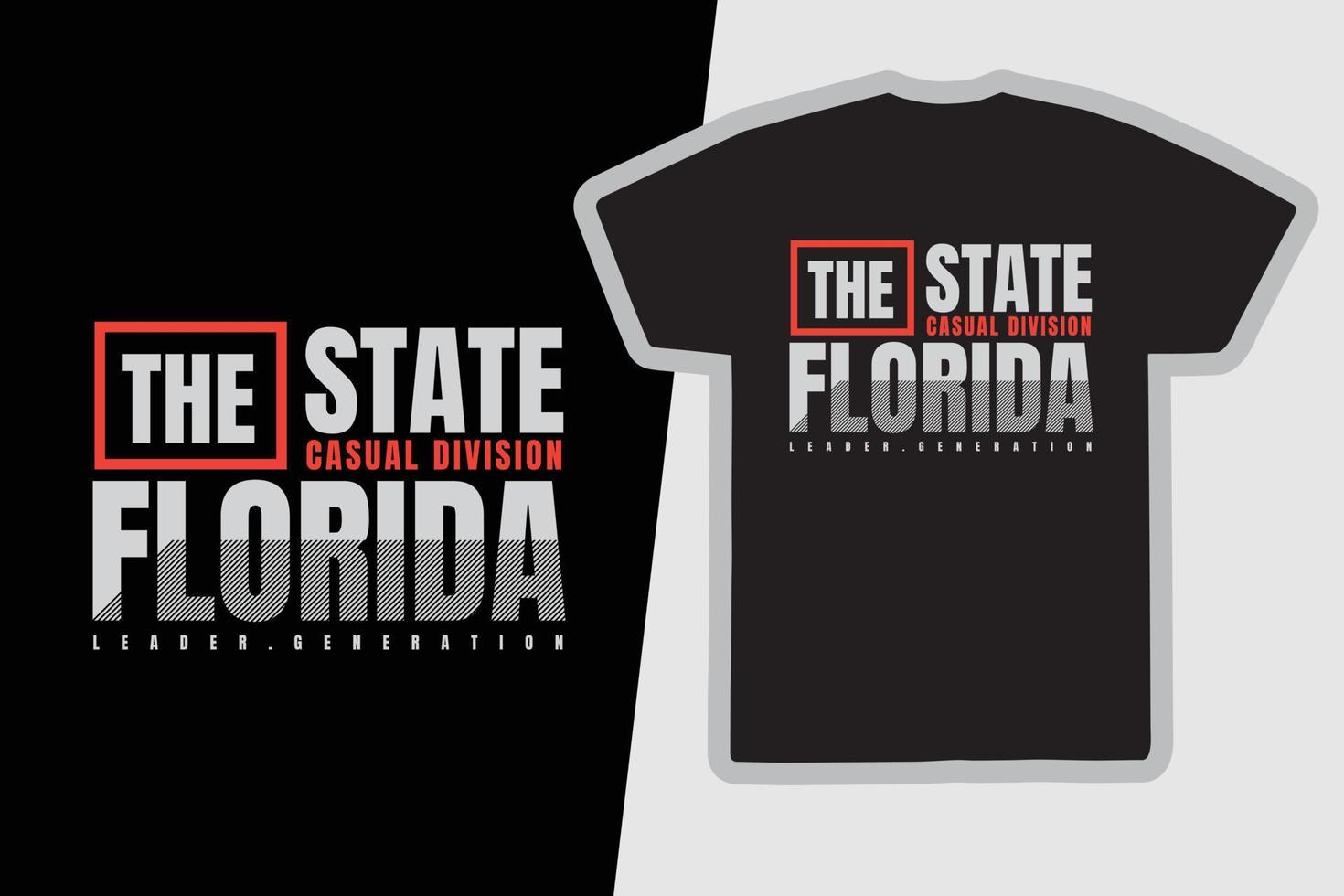 Florida T-Shirt und Bekleidungsdesign vektor