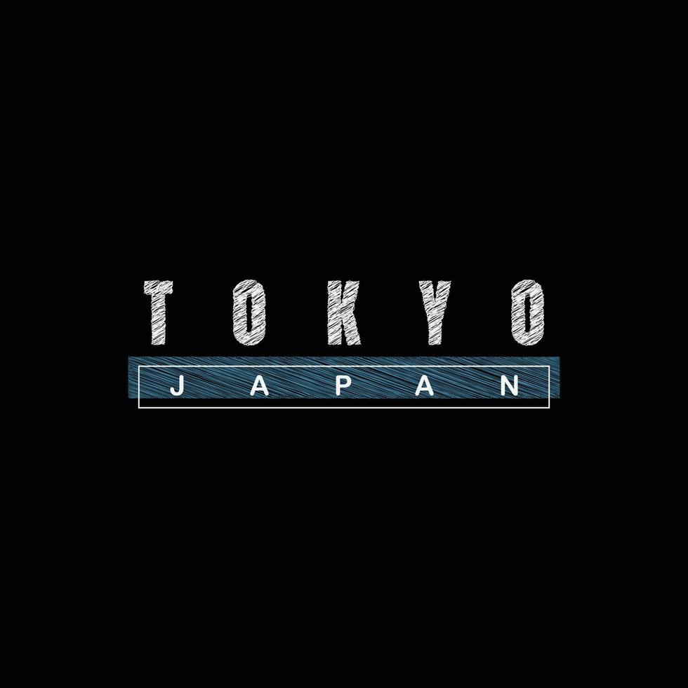 tokyo t-shirt och kläddesign vektor