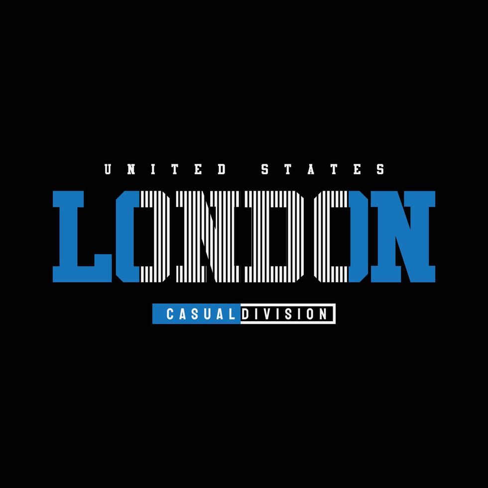 london typografi vektor t-shirt design