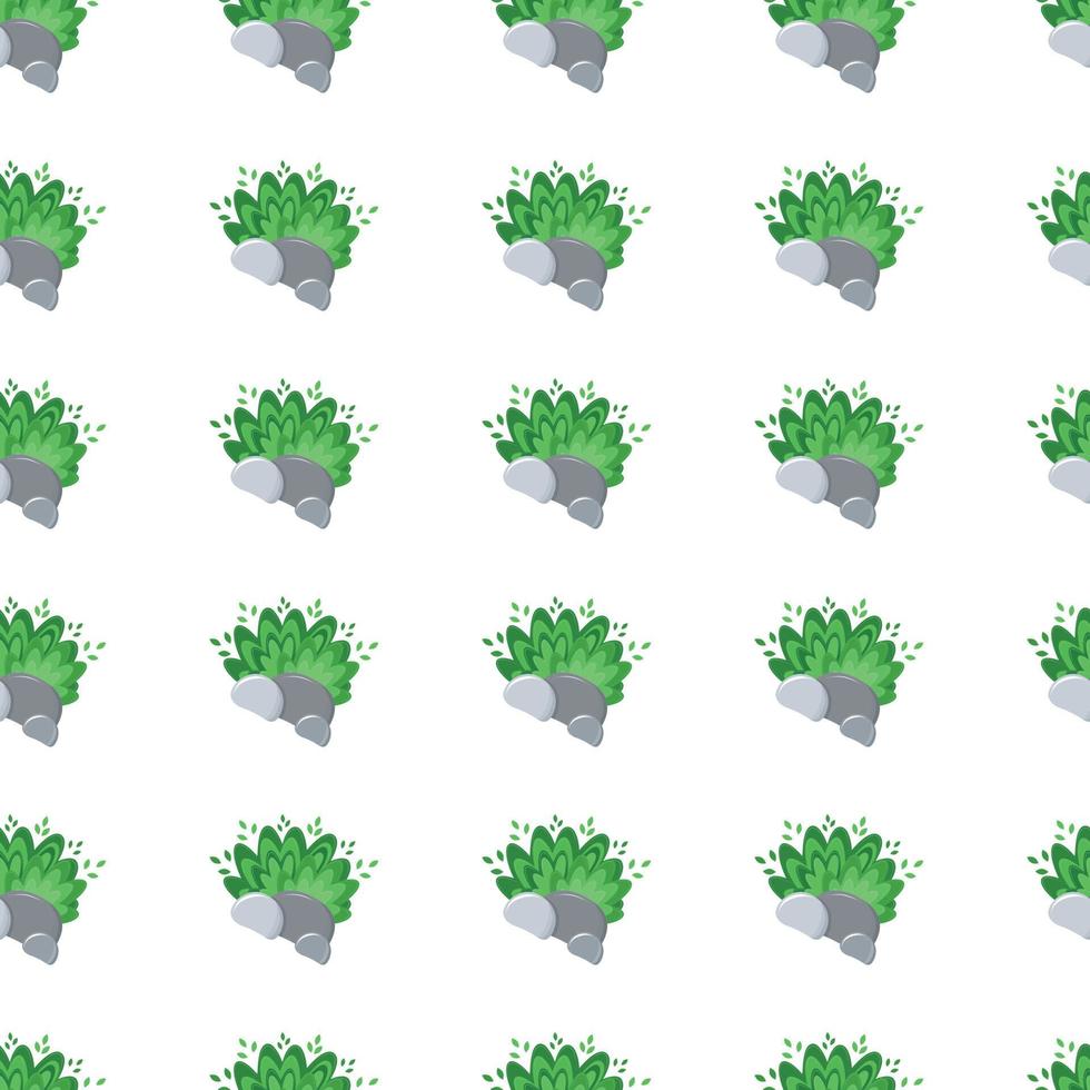 natürliches Muster mit grünen Blättern zum Bedrucken aller Materialien. vektor